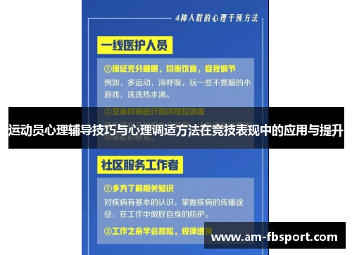 运动员心理辅导技巧与心理调适方法在竞技表现中的应用与提升 运动员心理辅导技巧与心理调适方法在竞技表现中的应用与提升